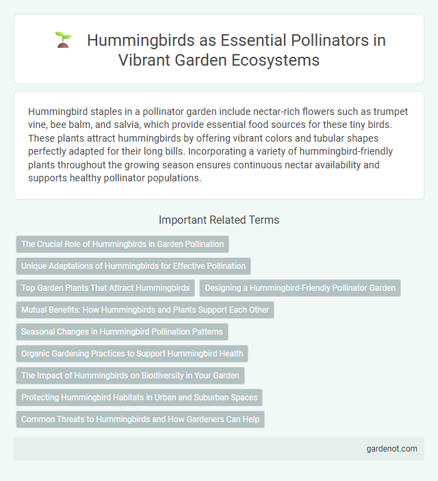 Hummingbirds as Essential Pollinators in Vibrant Garden Ecosystems