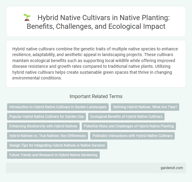 Hybrid Native Cultivars in Native Planting: Benefits, Challenges, and Ecological Impact