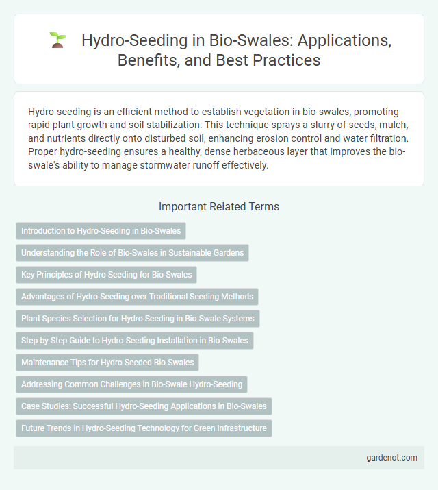 Hydro-Seeding in Bio-Swales: Applications, Benefits, and Best Practices