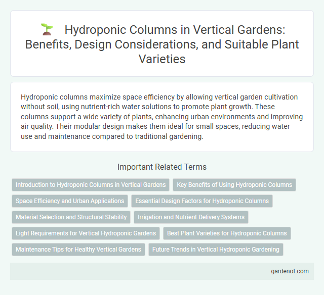 Hydroponic Columns in Vertical Gardens: Benefits, Design Considerations, and Suitable Plant Varieties