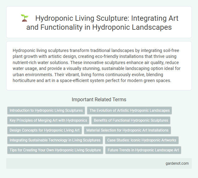 Hydroponic Living Sculpture: Integrating Art and Functionality in Hydroponic Landscapes