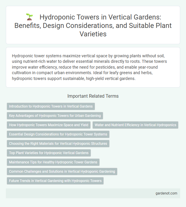 Hydroponic Towers in Vertical Gardens: Benefits, Design Considerations, and Suitable Plant Varieties