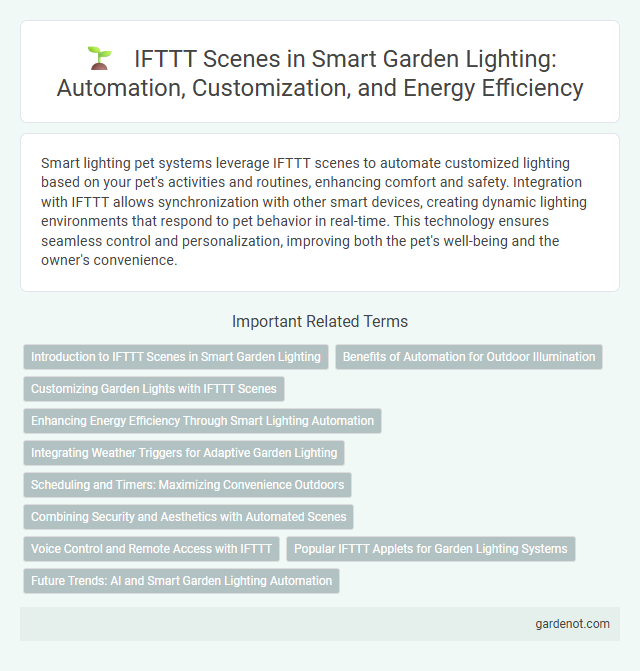 IFTTT Scenes in Smart Garden Lighting: Automation, Customization, and Energy Efficiency