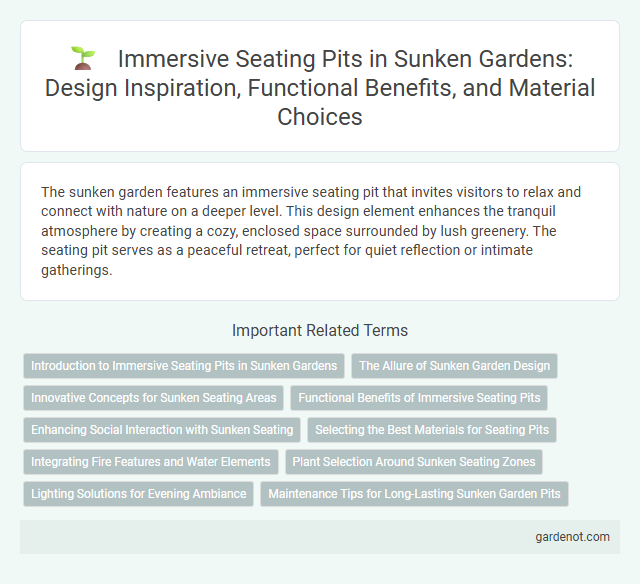 Immersive Seating Pits in Sunken Gardens: Design Inspiration, Functional Benefits, and Material Choices