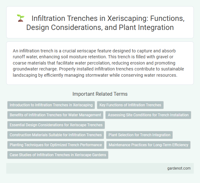 Infiltration Trenches in Xeriscaping: Functions, Design Considerations, and Plant Integration