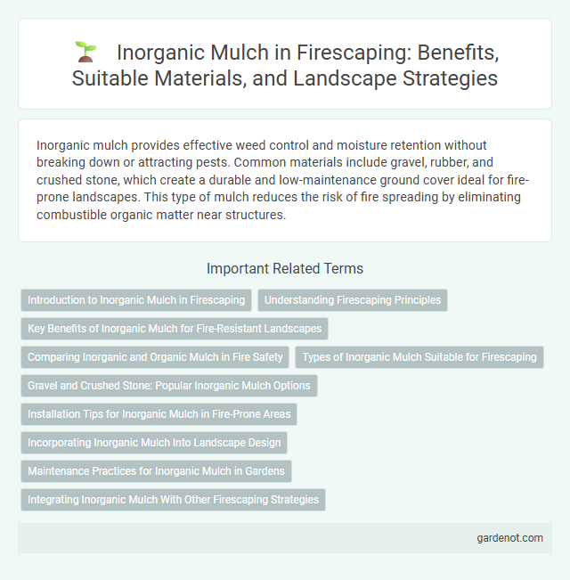 Inorganic Mulch in Firescaping: Benefits, Suitable Materials, and Landscape Strategies