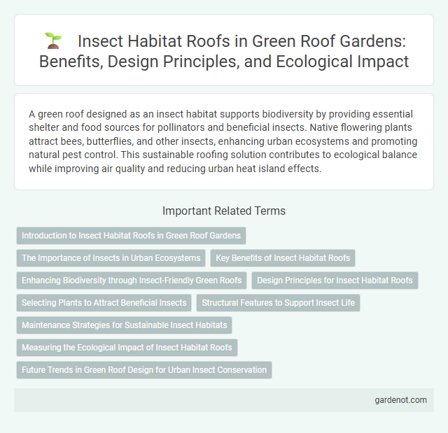 Insect Habitat Roofs in Green Roof Gardens: Benefits, Design Principles, and Ecological Impact