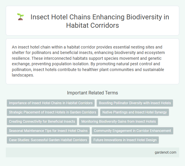 Insect Hotel Chains Enhancing Biodiversity in Habitat Corridors