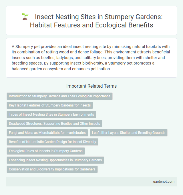 Insect Nesting Sites in Stumpery Gardens: Habitat Features and Ecological Benefits