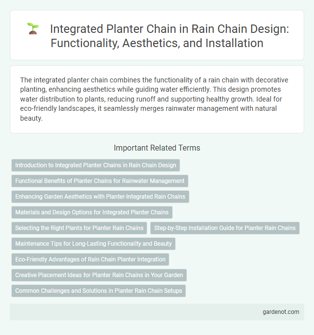 Integrated Planter Chain in Rain Chain Design: Functionality, Aesthetics, and Installation