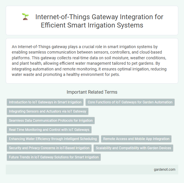 Internet-of-Things Gateway Integration for Efficient Smart Irrigation Systems