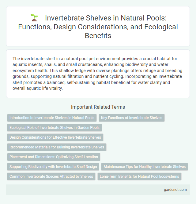 Invertebrate Shelves in Natural Pools: Functions, Design Considerations, and Ecological Benefits