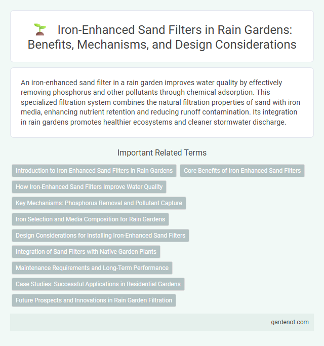 Iron-Enhanced Sand Filters in Rain Gardens: Benefits, Mechanisms, and Design Considerations