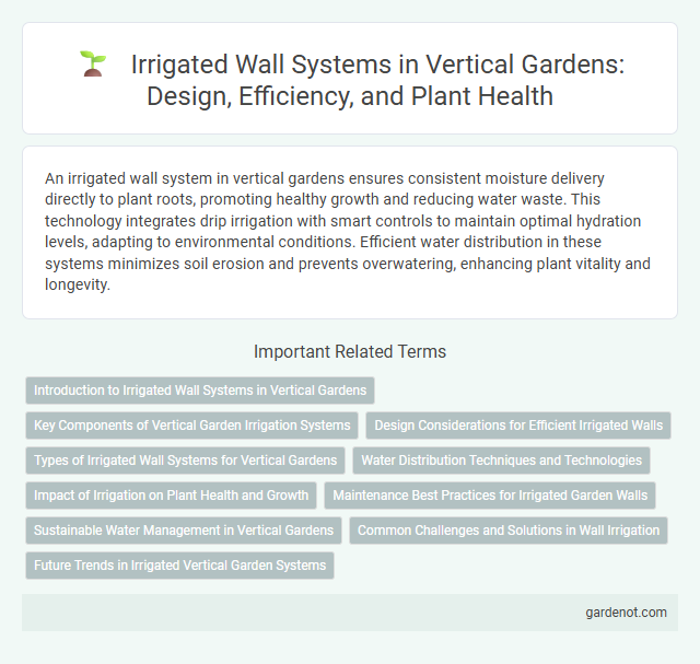 Irrigated Wall Systems in Vertical Gardens: Design, Efficiency, and Plant Health