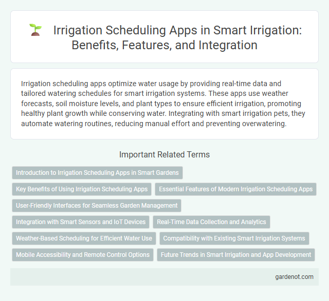 Irrigation Scheduling Apps in Smart Irrigation: Benefits, Features, and Integration