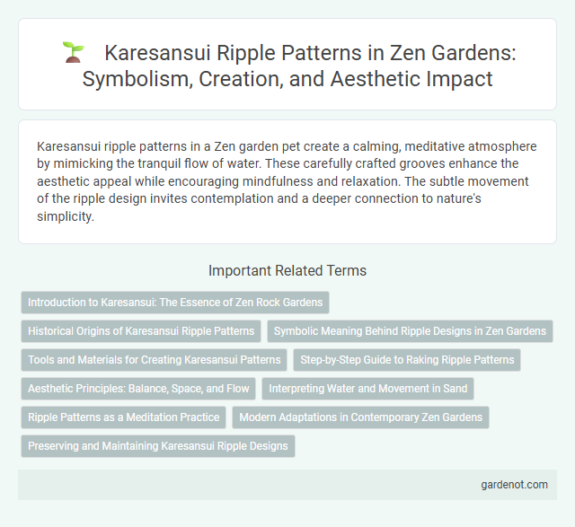 Karesansui Ripple Patterns in Zen Gardens: Symbolism, Creation, and Aesthetic Impact