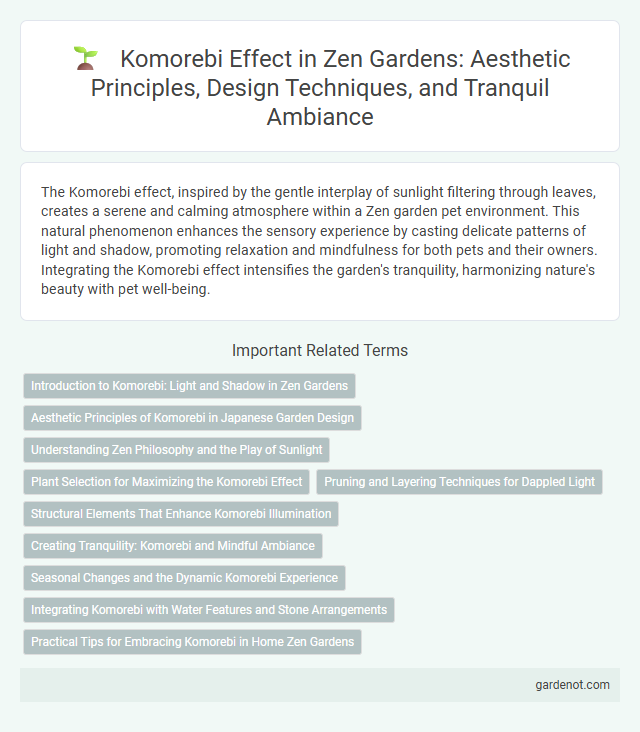 Komorebi Effect in Zen Gardens: Aesthetic Principles, Design Techniques, and Tranquil Ambiance