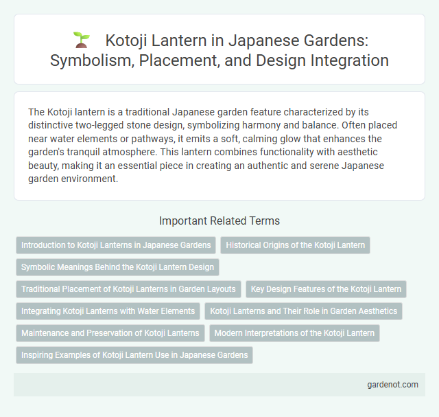 Kotoji Lantern in Japanese Gardens: Symbolism, Placement, and Design Integration