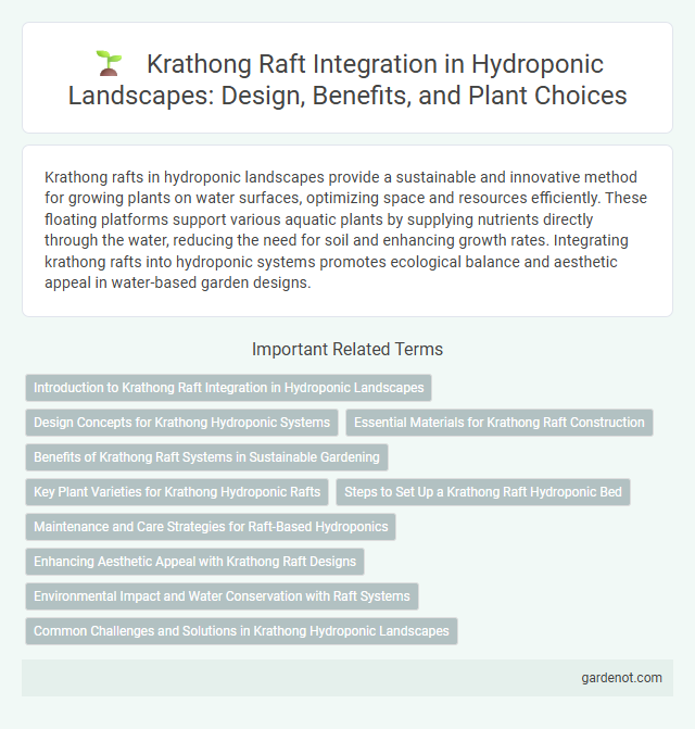 Krathong Raft Integration in Hydroponic Landscapes: Design, Benefits, and Plant Choices