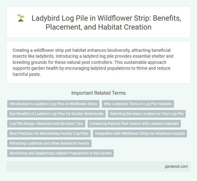 Ladybird Log Pile in Wildflower Strip: Benefits, Placement, and Habitat Creation