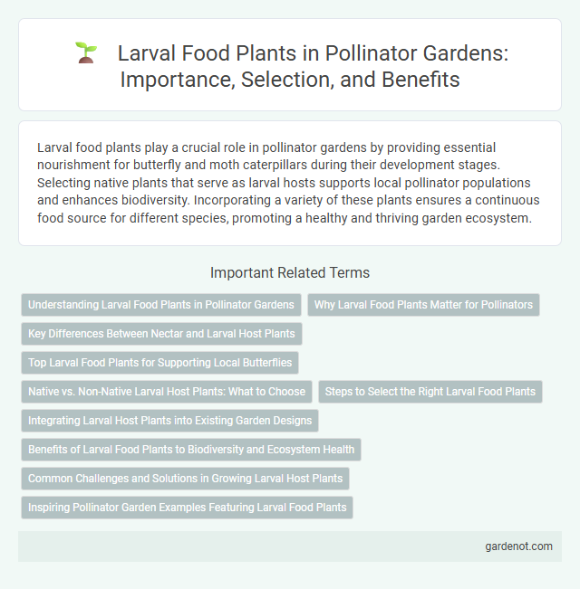 Larval Food Plants in Pollinator Gardens: Importance, Selection, and Benefits