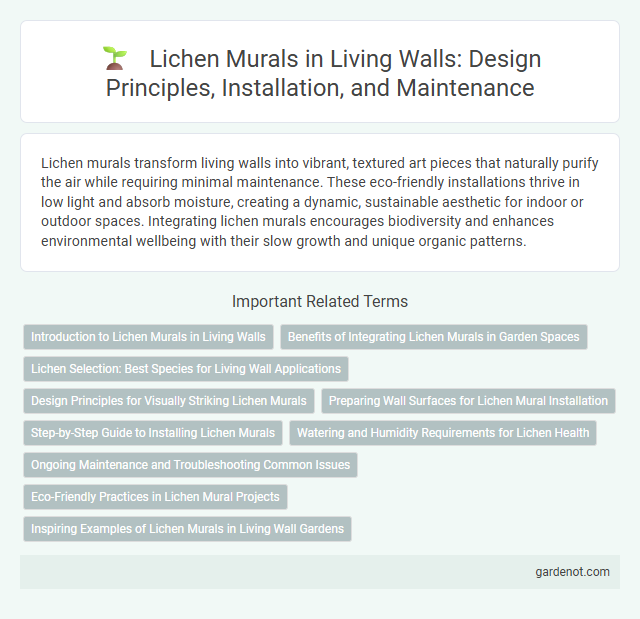 Lichen Murals in Living Walls: Design Principles, Installation, and Maintenance