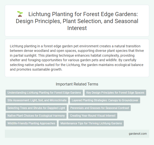Lichtung Planting for Forest Edge Gardens: Design Principles, Plant Selection, and Seasonal Interest