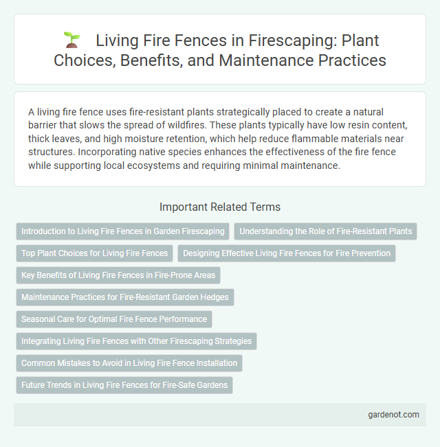 Living Fire Fences in Firescaping: Plant Choices, Benefits, and Maintenance Practices