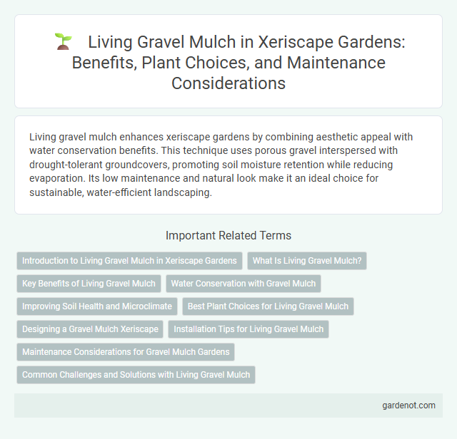 Living Gravel Mulch in Xeriscape Gardens: Benefits, Plant Choices, and Maintenance Considerations