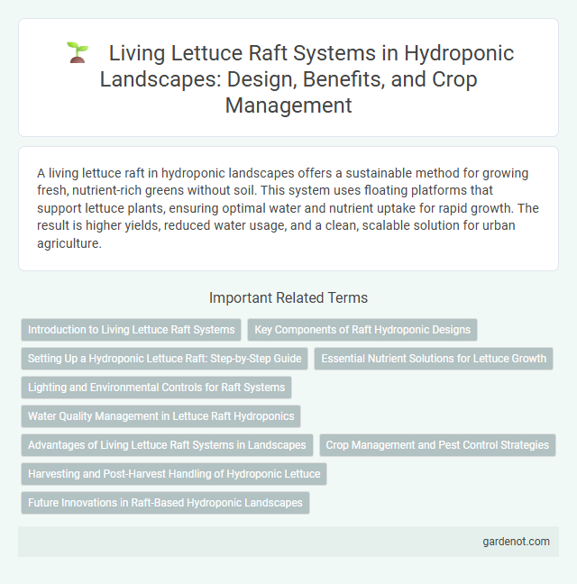 Living Lettuce Raft Systems in Hydroponic Landscapes: Design, Benefits, and Crop Management