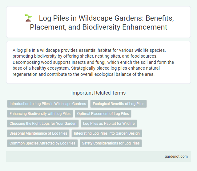 Log Piles in Wildscape Gardens: Benefits, Placement, and Biodiversity Enhancement