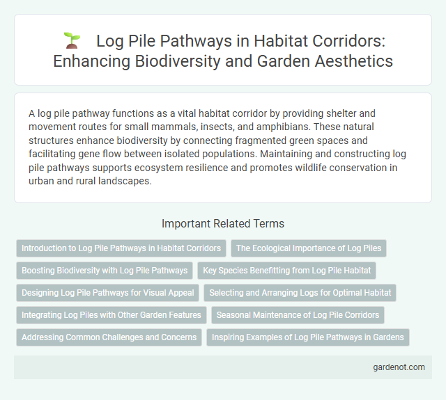 Log Pile Pathways in Habitat Corridors: Enhancing Biodiversity and Garden Aesthetics