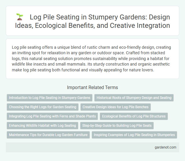 Log Pile Seating in Stumpery Gardens: Design Ideas, Ecological Benefits, and Creative Integration