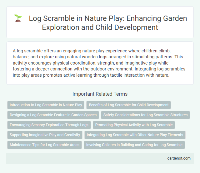 Log Scramble in Nature Play: Enhancing Garden Exploration and Child Development