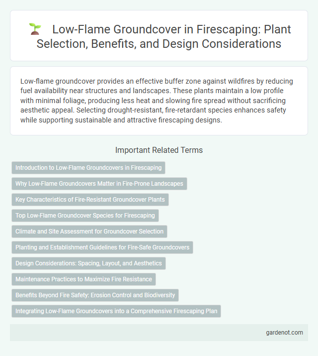 Low-Flame Groundcover in Firescaping: Plant Selection, Benefits, and Design Considerations