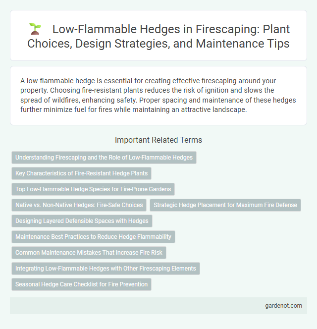 Low-Flammable Hedges in Firescaping: Plant Choices, Design Strategies, and Maintenance Tips