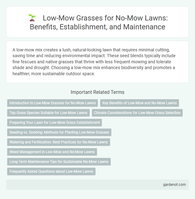 Low-Mow Grasses for No-Mow Lawns: Benefits, Establishment, and Maintenance
