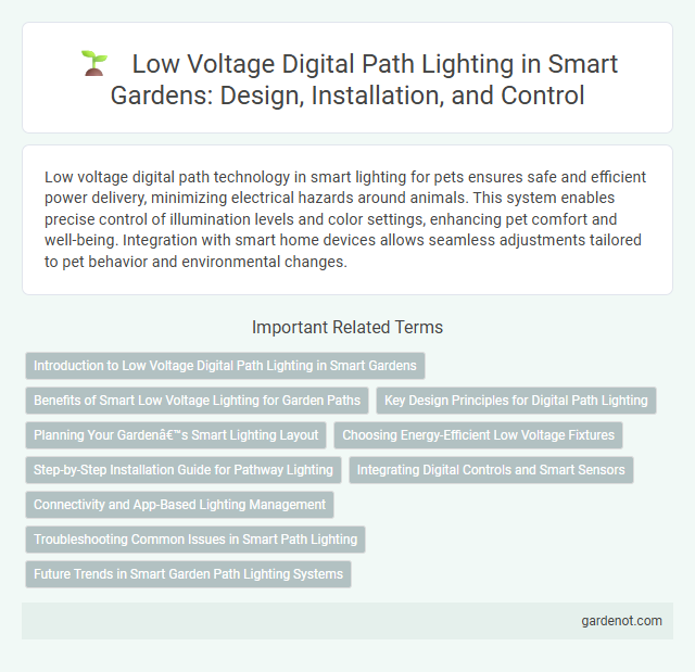 Low Voltage Digital Path Lighting in Smart Gardens: Design, Installation, and Control