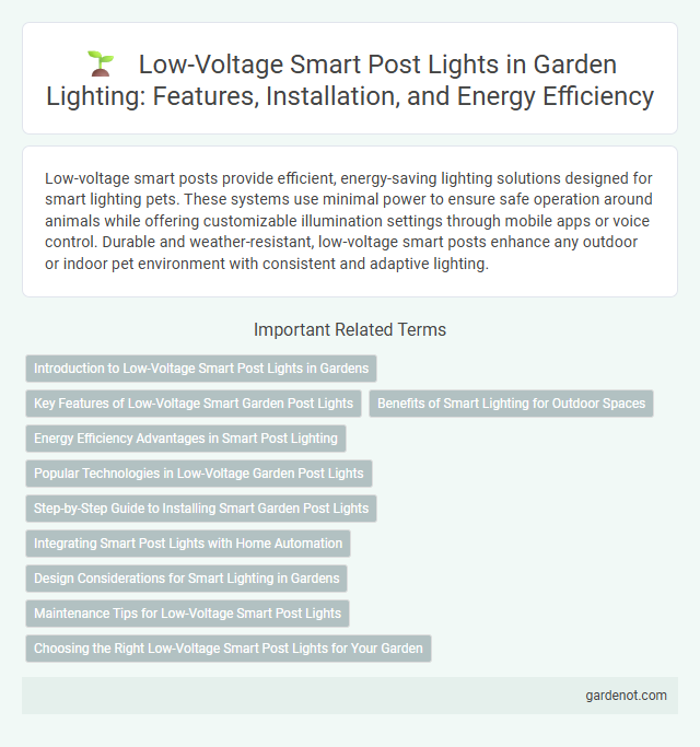 Low-Voltage Smart Post Lights in Garden Lighting: Features, Installation, and Energy Efficiency