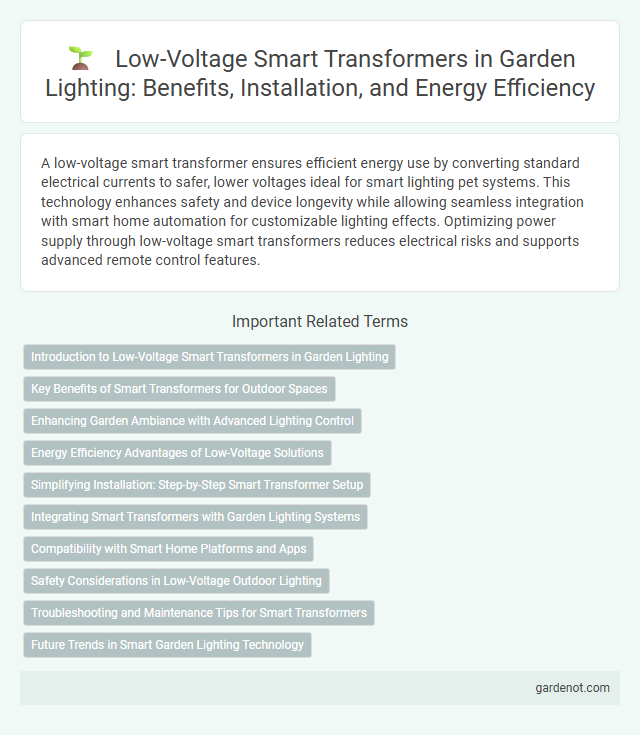 Low-Voltage Smart Transformers in Garden Lighting: Benefits, Installation, and Energy Efficiency