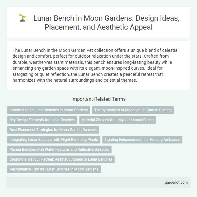 Lunar Bench in Moon Gardens: Design Ideas, Placement, and Aesthetic Appeal