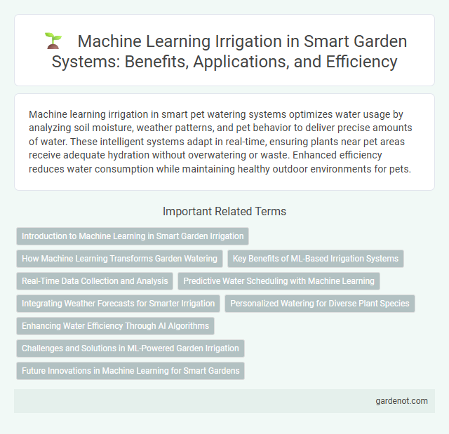Machine Learning Irrigation in Smart Garden Systems: Benefits, Applications, and Efficiency