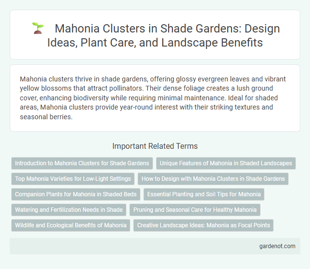 Mahonia Clusters in Shade Gardens: Design Ideas, Plant Care, and Landscape Benefits