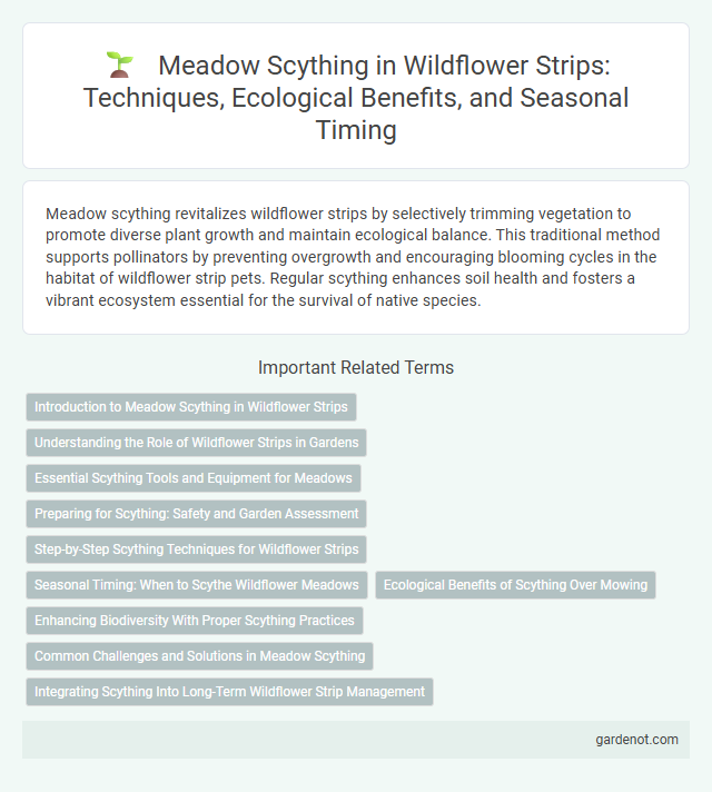 Meadow Scything in Wildflower Strips: Techniques, Ecological Benefits, and Seasonal Timing