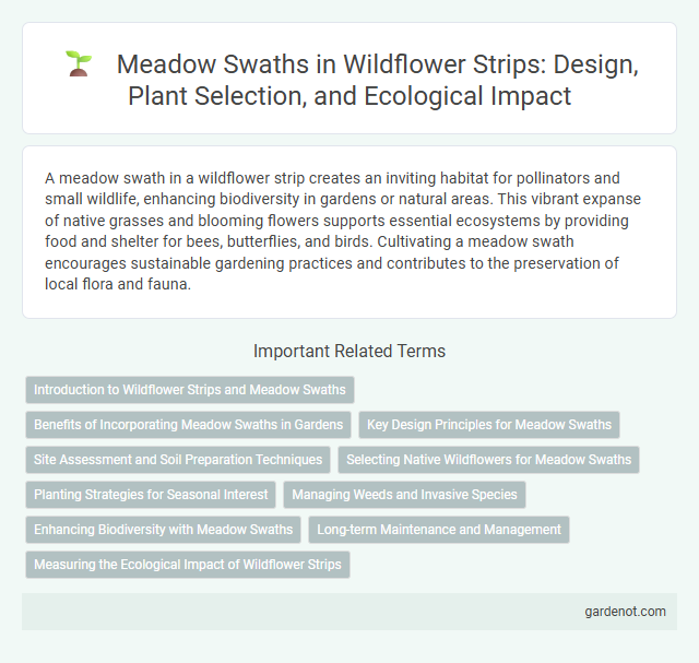 Meadow Swaths in Wildflower Strips: Design, Plant Selection, and Ecological Impact