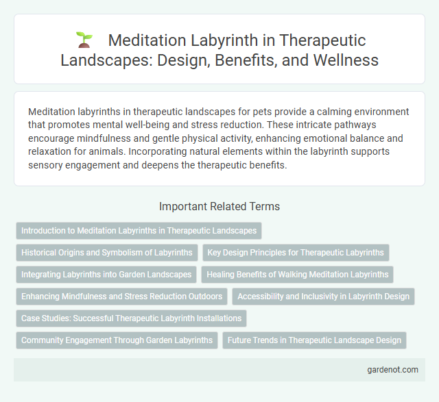 Meditation Labyrinth in Therapeutic Landscapes: Design, Benefits, and Wellness