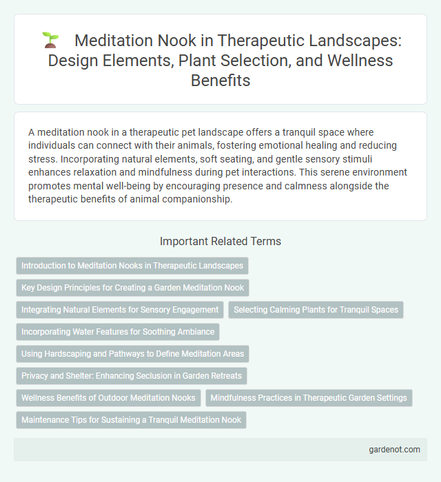 Meditation Nook in Therapeutic Landscapes: Design Elements, Plant Selection, and Wellness Benefits