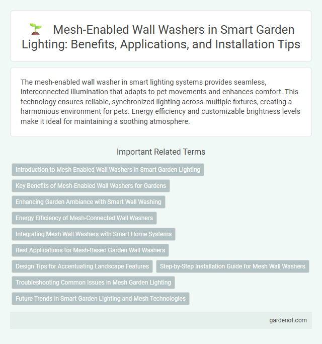 Mesh-Enabled Wall Washers in Smart Garden Lighting: Benefits, Applications, and Installation Tips