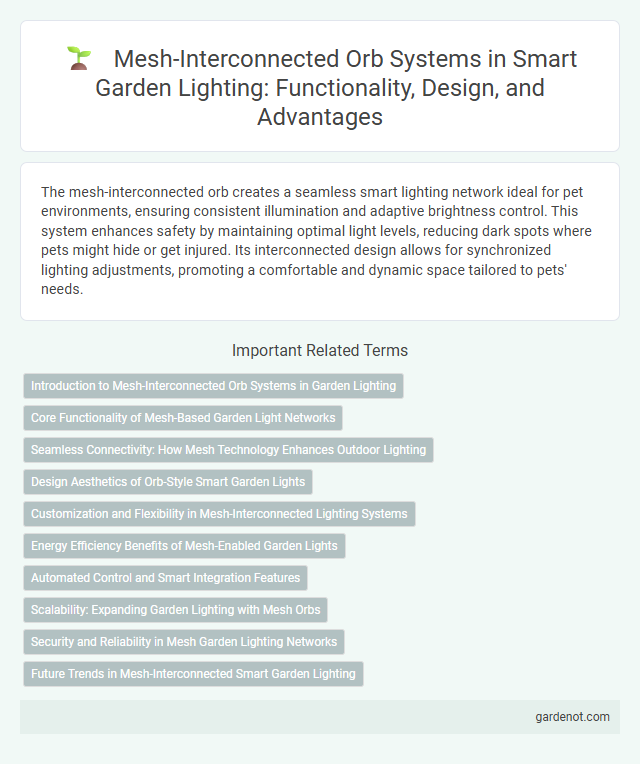 Mesh-Interconnected Orb Systems in Smart Garden Lighting: Functionality, Design, and Advantages