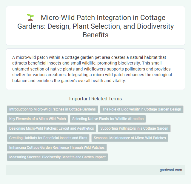 Micro-Wild Patch Integration in Cottage Gardens: Design, Plant Selection, and Biodiversity Benefits